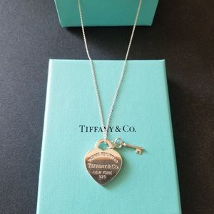 Tiffany & Co. Heart and Key Necklace